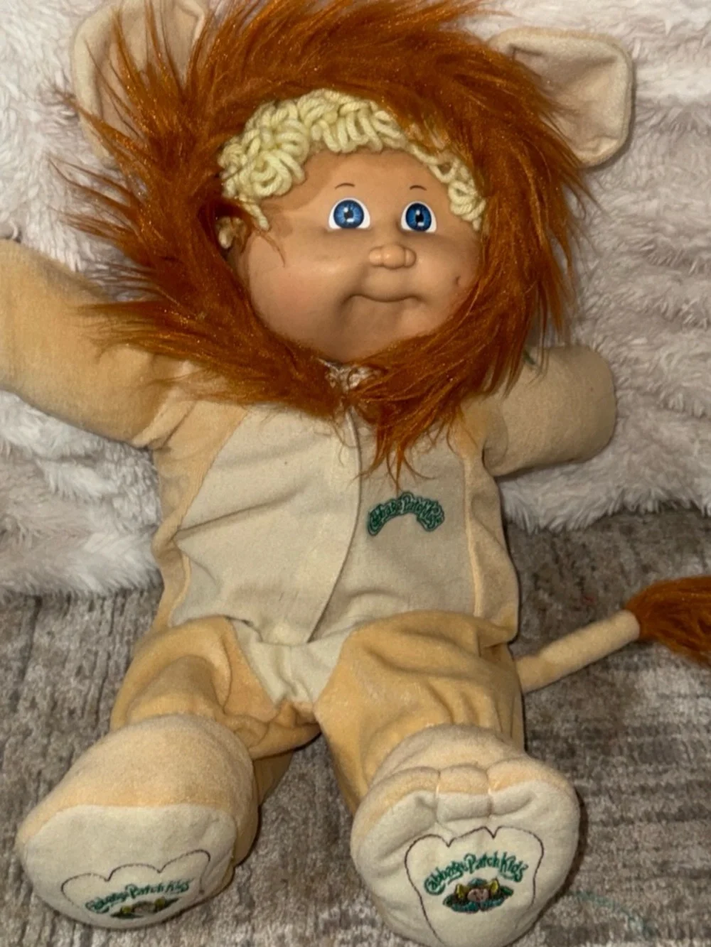 Cabbage Patch Kids vintage 1980’s blonde boy in lion outfit